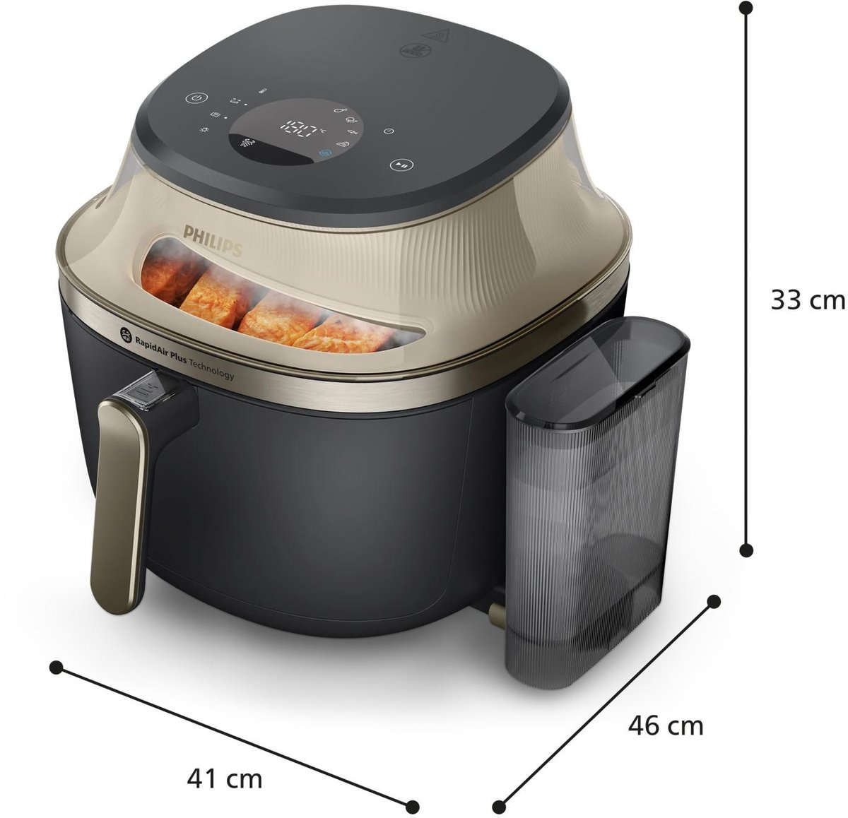 Philips 5000 series Airfryer - NA547/07 - Stoomfunctie en uitschuifbare rail - 7,2 l - HomeID — afbeelding 4