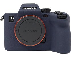 Beschermhoes voor Sony A7R V/A7M5 Digitale Camera - Zachte Siliconen Case met Verbeterde Grip, Antikras en Donkerblauw Ontwerp