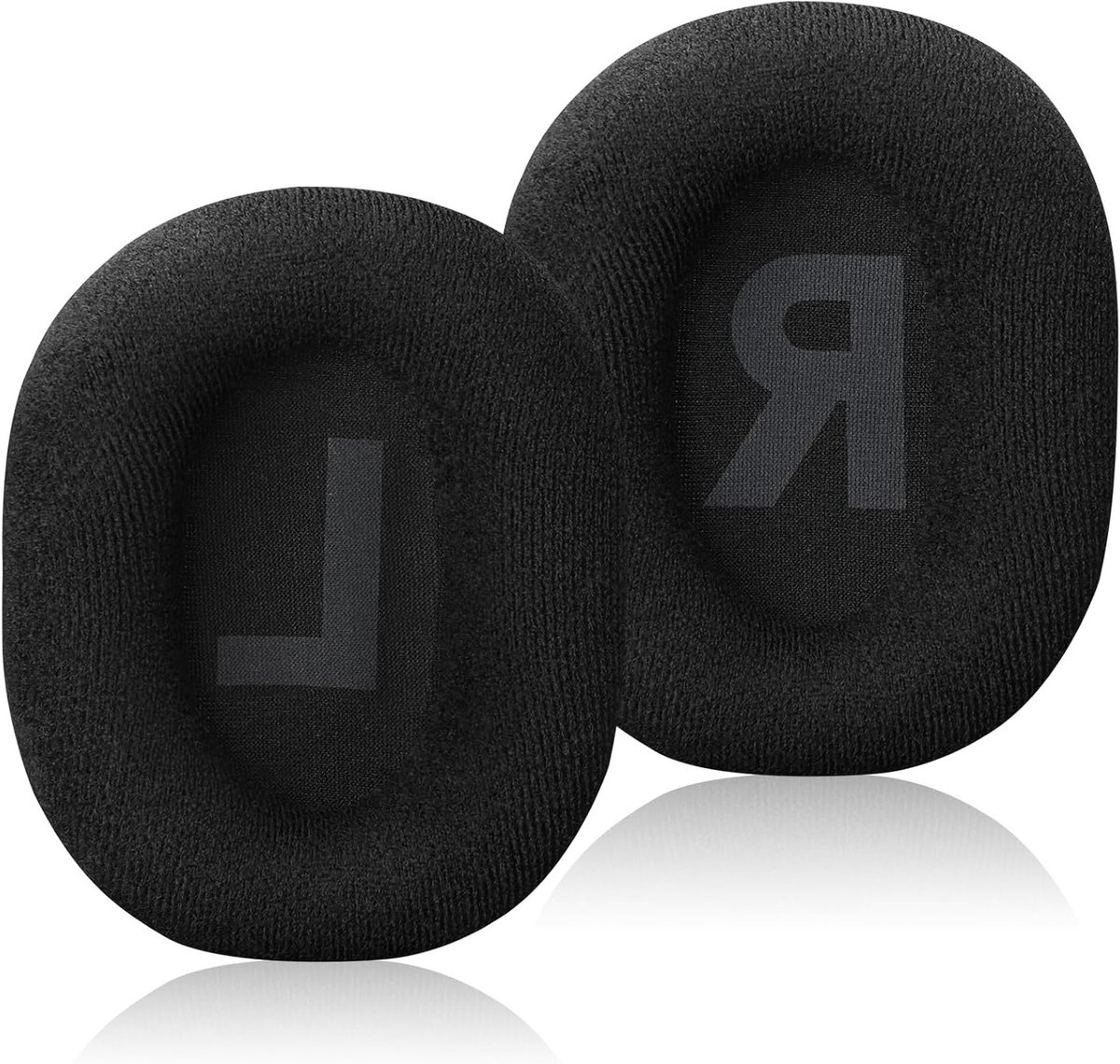 Vervangende Oorkussens voor Gaming Hoofdtelefoons, Geheugen Schuim en Kunstleer met Fluweel, Zwart, Comfortabel en Duurzaam