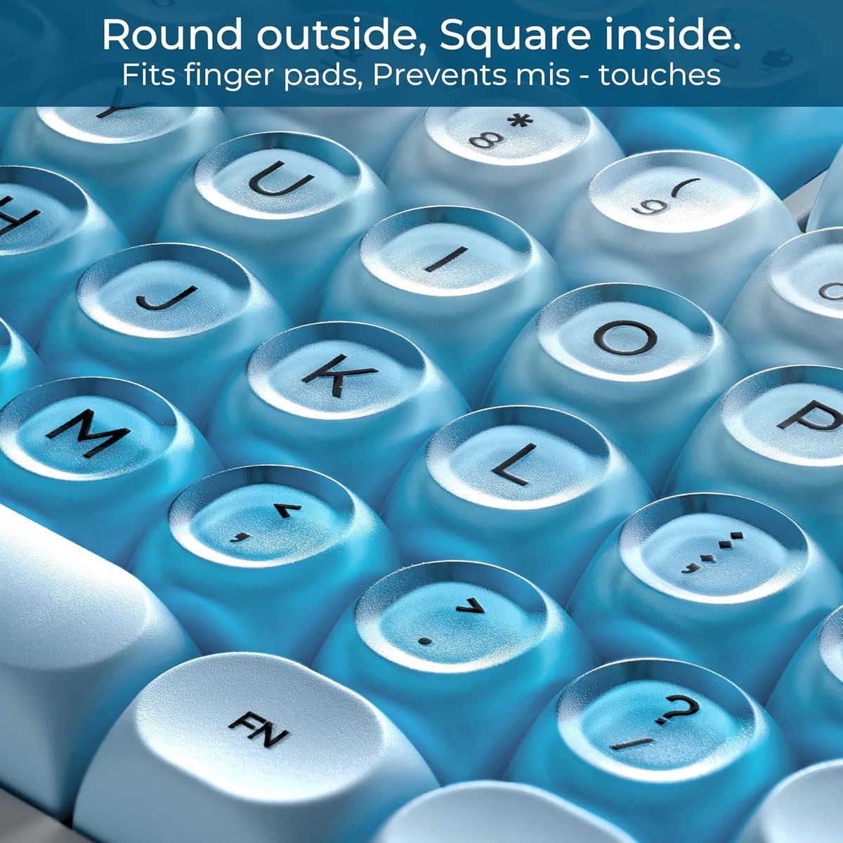 Draadloos Toetsenbord Keycaps - Blauw thumbnail 4