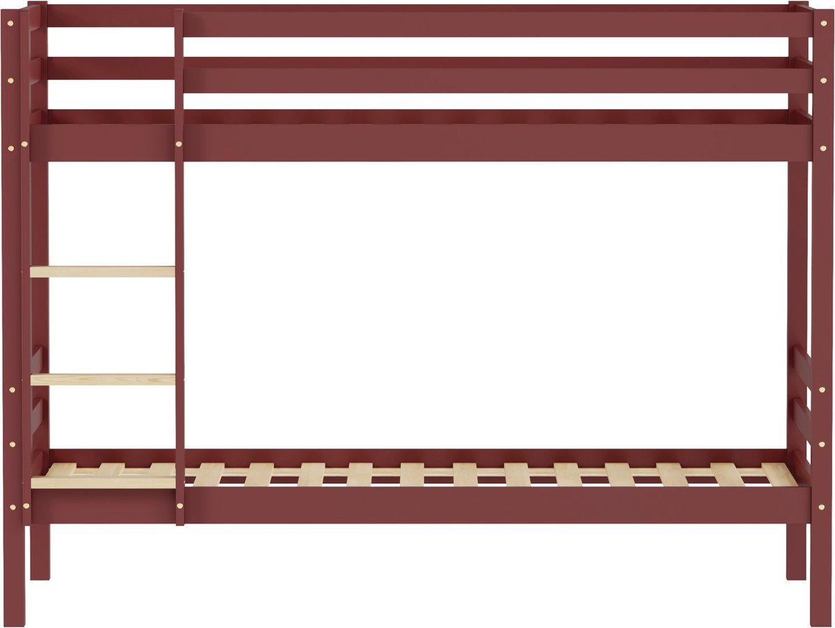 Kinderstapelbed 190x90cm terracotta AMBER