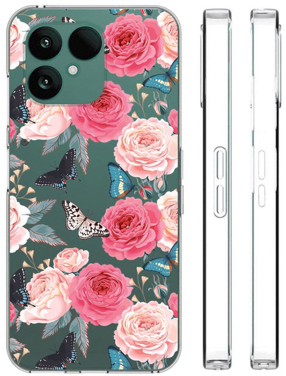 Butterfly Roses Fairphone 6 Hoesje – TPU Softcase