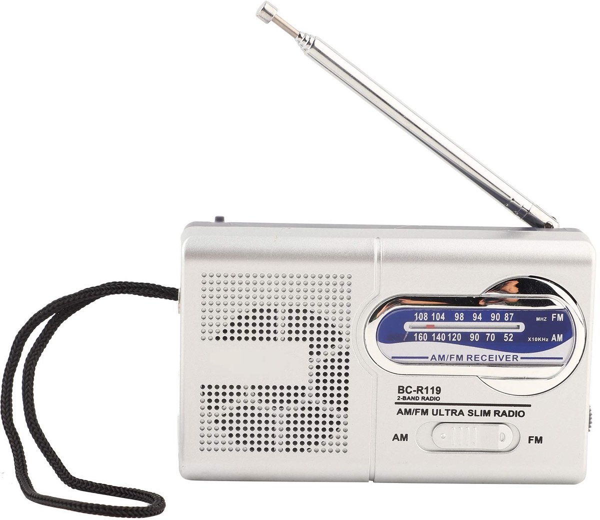 Dailygoody - Mini Radio - Multifunctionele AM/FM-radio - Compact en Lichtgewicht - Telecopische Antenne - Ingebouwde Luidspreker - Ideaal voor Thuis e