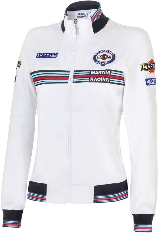 Sparco Martini Racing Full Zip Martini Racing Dames Vest - Marineblauw/Wit van Sparco — afbeelding 2