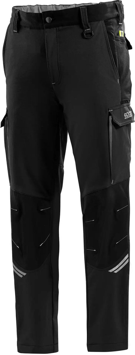 SPARCO werkbroek tech oregon - zwart - groen - m