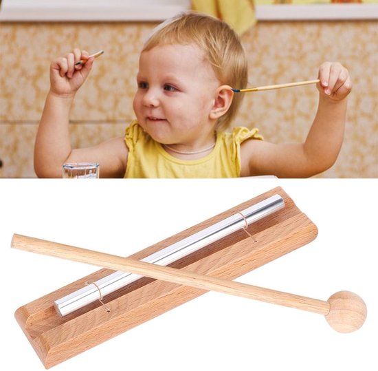 Dailygoody - Percussiebel - Meditatiebel voor yoga - Helder geluid - Tubular-belletjes voor ontspanning - Geschikt voor meditatie en klassenmanag — afbeelding 4