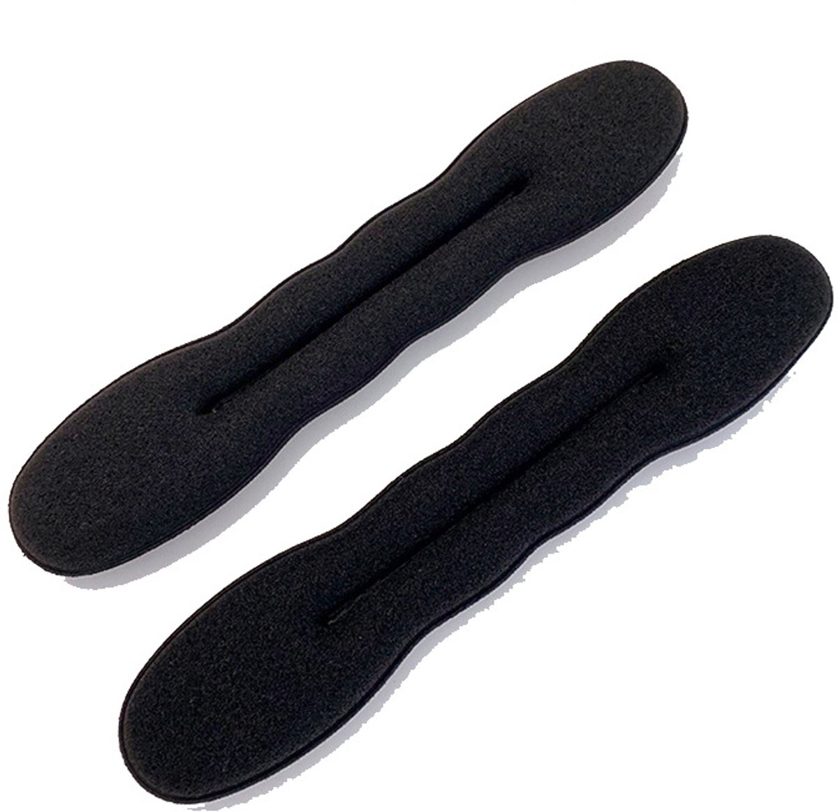2 Grote (23 cm) Haarknotmakers – Twistkrullers, Clips en Donut-styling-sponzen
