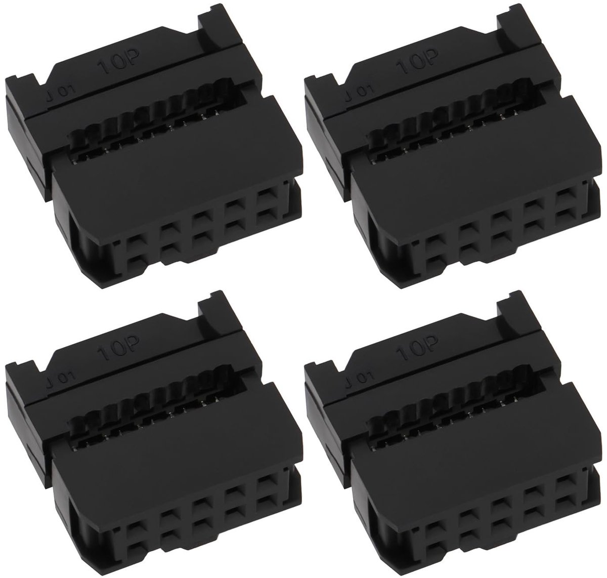 Dailygoody - IDC-kabelconnector - 10Pin - Hoogwaardige verbinding - 2,54 mm pitch - Vrouwelijk stopcontact - Perfect voor elektronische projecten - 50...
