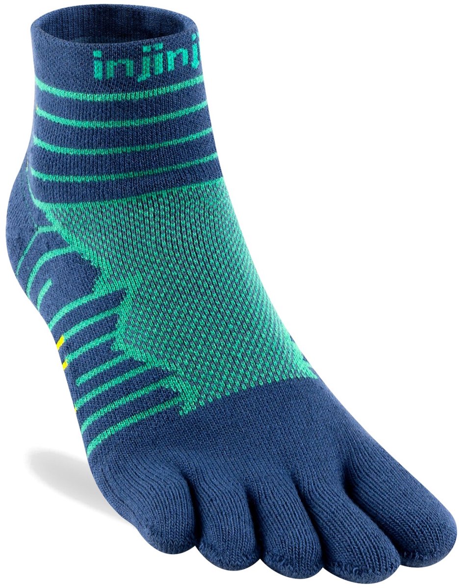 Injinji Teensokken Ultra Run Mini Crew Coolmax Unisex IS401130 60 Bleu M=40,5-44