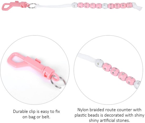 Wave Rate Counter - Golf Pearl Necklace Score Counter met Shiny Stones - Handig voor Golfers van Merkloos — afbeelding 5