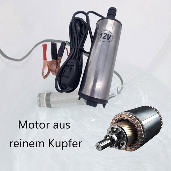 Dailygoody - Diesel Pomp - Onderwater Brandstofpomp - Efficiënte 12V Pomp tot 30L/min - Compact en Krachtig - Voor Diesel en Brandstof - Gebruiksvrien van Merkloos — afbeelding 5