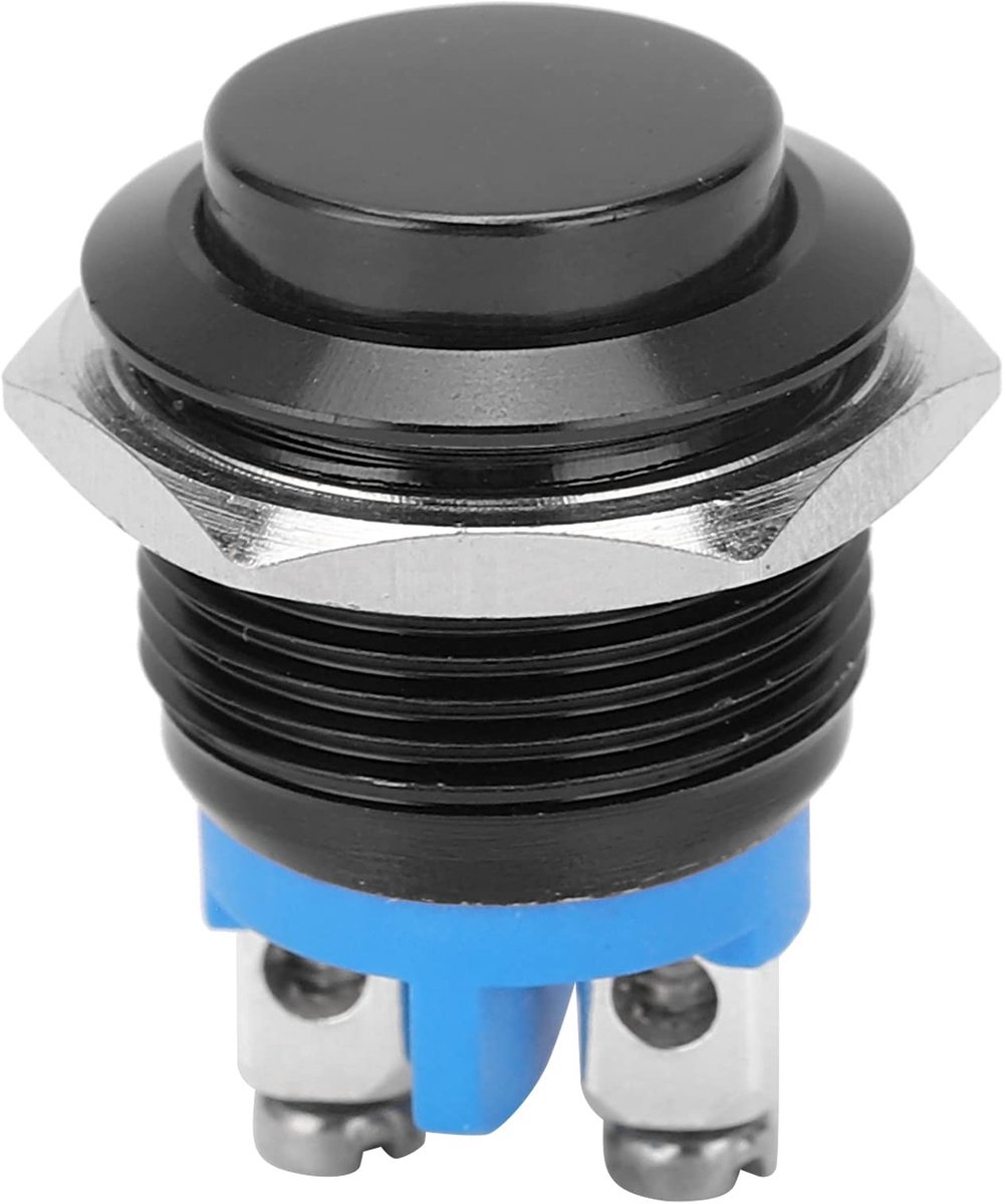 Waterdichte Drukknopschakelaar 16mm Zelfherstellend Roestvrij Staal 220V