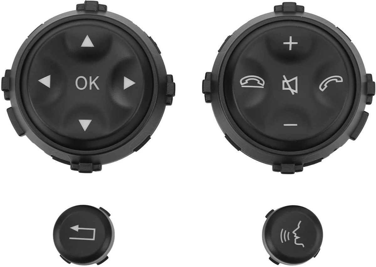 Dailygoody - Set van 4 Stuurwiel Shift Knoppen voor Mercedes-Benz W221 (2006-2009) - Waterproof en Roestvrij