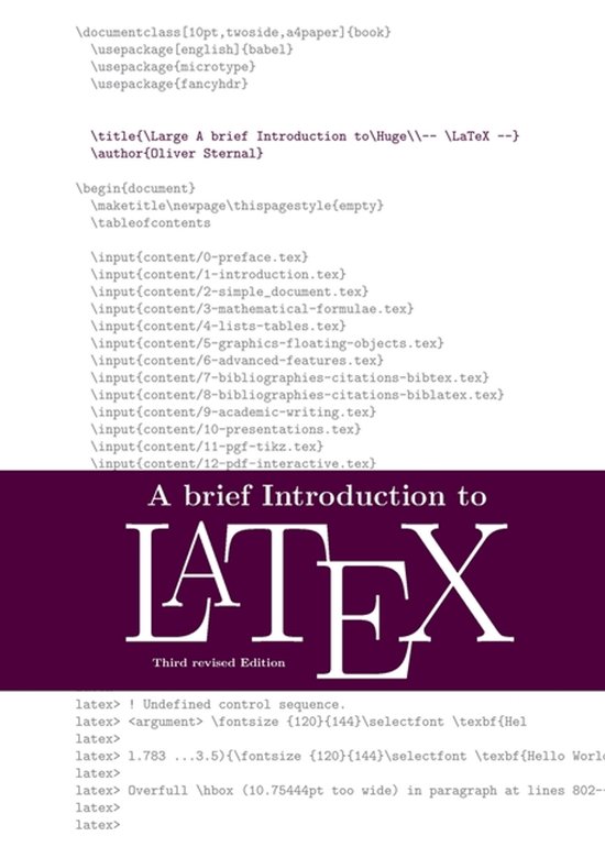 A Brief Introduction to LaTeX - cover