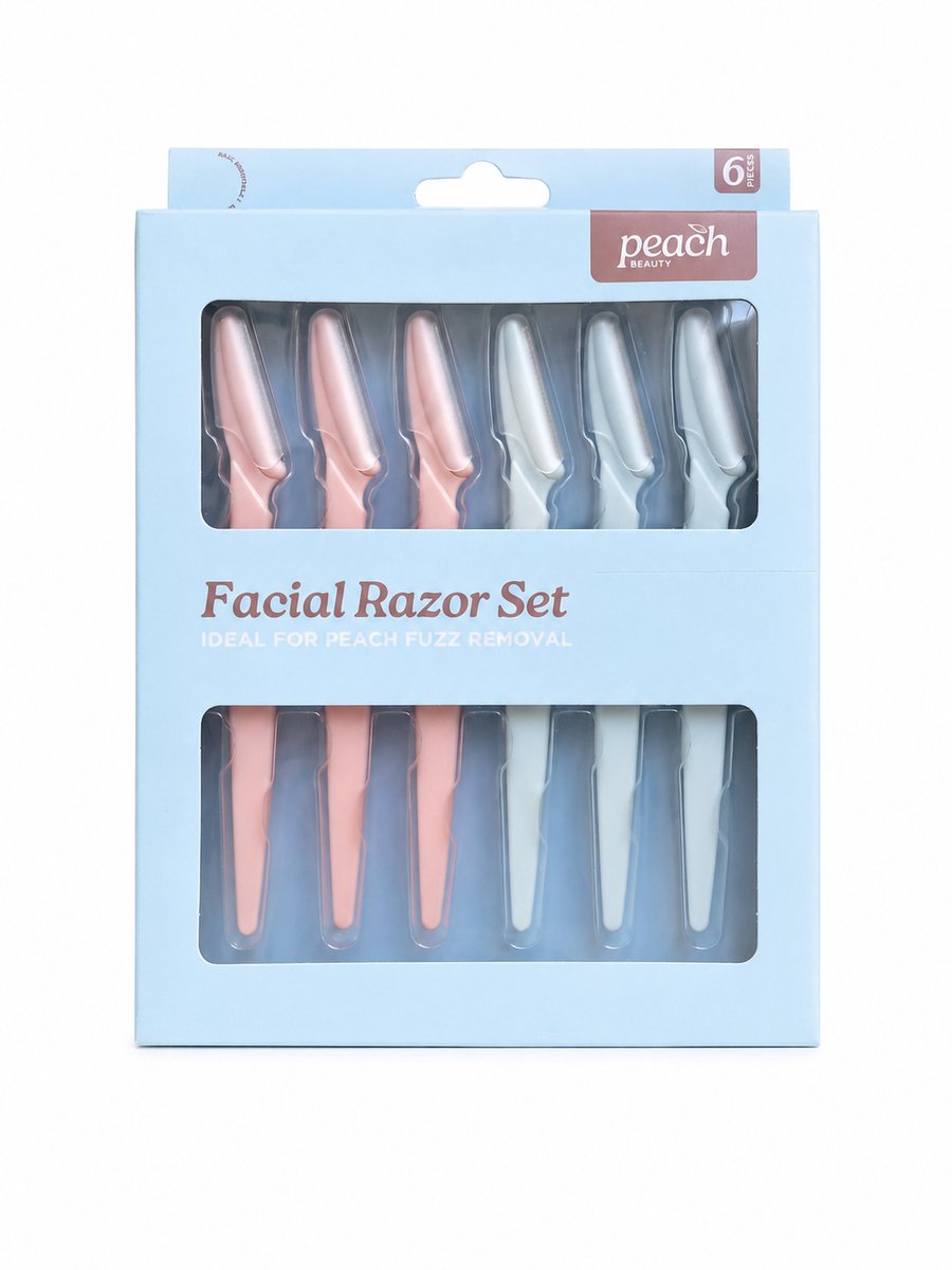 Peach Wenkbrauwmesjes - ontharing gezicht - Scheermesjes gezicht - Wenkbrauw trimmer - Wenkbrauw mesje - Facial Razor – Peach Fuzz Verwijderaar