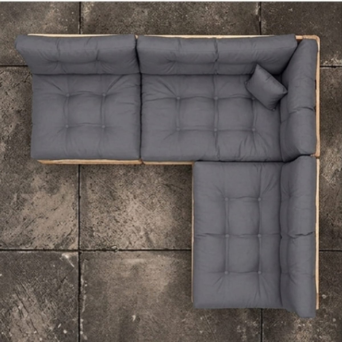 Palletkussens Set 8-delig 120x80 cm Waterafstotend – Luxe Palletbank Kussenset met Rugkussens 120x40 cm – PU Schuim, Rits & Outdoor Loungekussens – Antraciet – Yesdeals