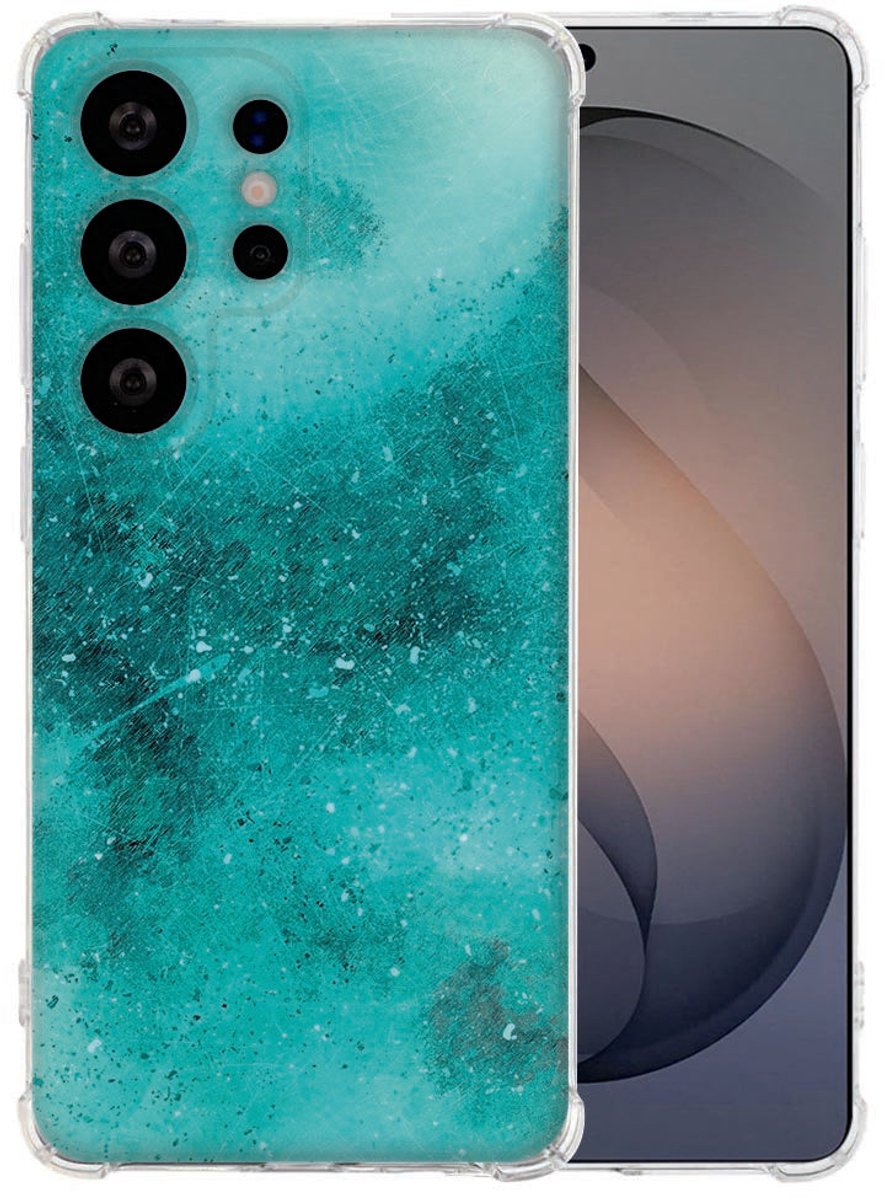 Backcover Hoesje Samsung Galaxy S26 Ultra Painting Blue Antishock