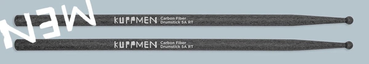 Kuppmen Music 5A Carbon Fiber Drum Stick Round Tip