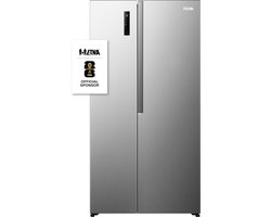 ETNA AKV6178RVS - Amerikaanse koelkast - No-Frost - 178 cm hoog - 544 liter - Energielabel C - Invriesvermogen 12 kg/24u - Geluidsniveau 37 dB - LED Display - SuperCool - FastFreeze - Deuralarm - Interter Compressor - Multi Airflow - Energy Saving