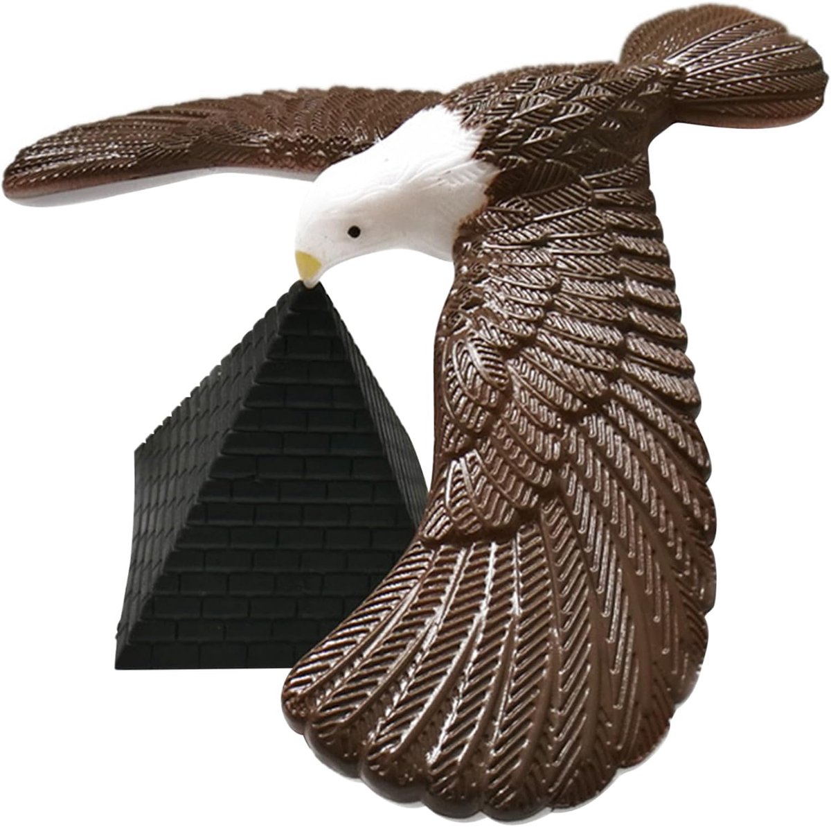 Balancerende vogel - Een levendige en schattige balancerende vogel - Een ontspannende balancerende adelaar met een piramidevormige basis - 15-18 cm drukbestendig speelgoed - Vingerspeelgoed voor een verjaardag.