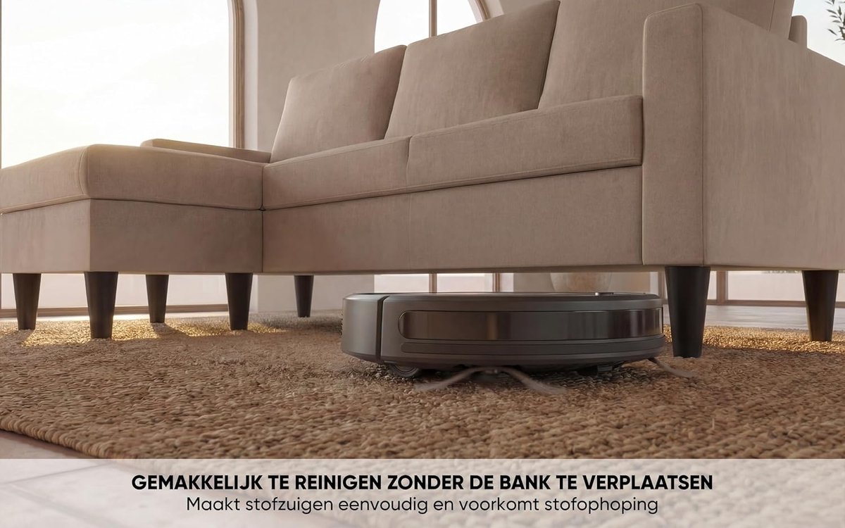 Hoekbank met chaise longue 3-zits 200 x 77 x 85 cm – omkeerbaar links/rechts – taupe – vlekwerende HydroCare stof – Fox Comfort Sofa – HomebyNicole
