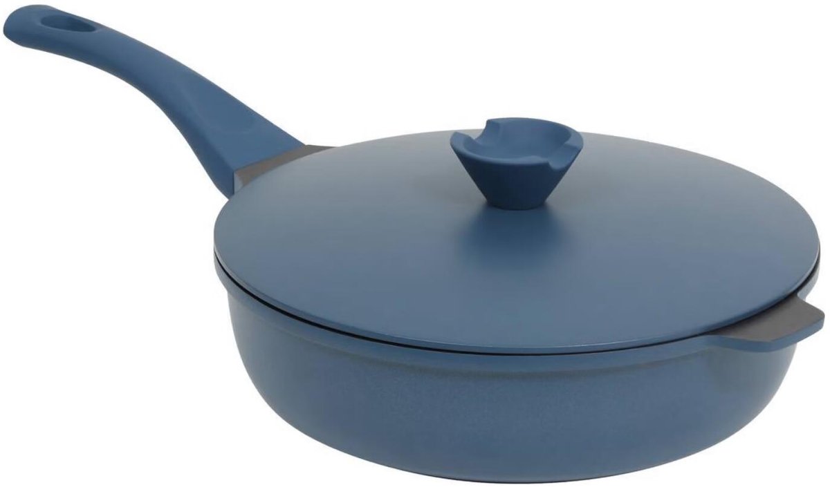 5Five braadpan Dublin - D28 cm - aluminium - blauw - met deksel - pannen - alle warmtebronnen