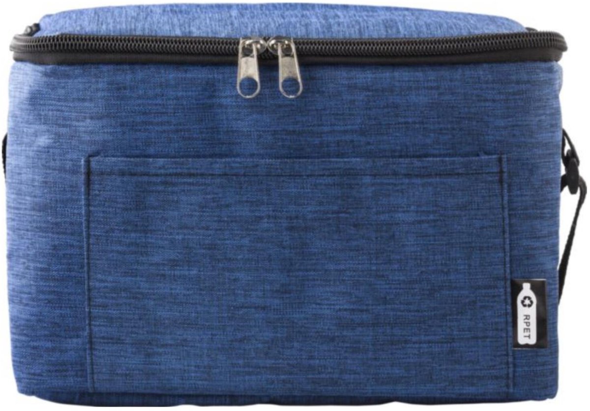 Impression Koeltas / lunchtas Isabella - voor sixpack blikjes - 3 ltr - blauw - 16 x 15 x 22 cm