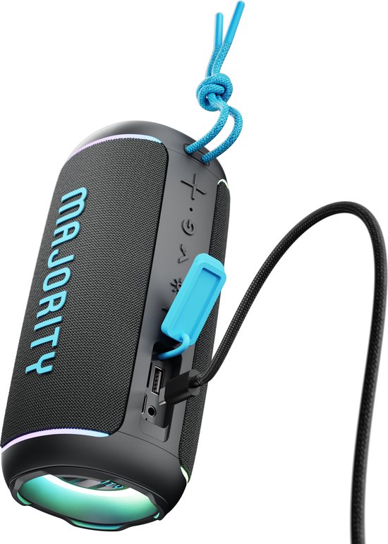 Majority Move 2 - Bluetooth Speaker - Draagbaar - 30W - 30 uur Batterij - Waterbestendig - IPX6 - Zwart van Majority — afbeelding 2
