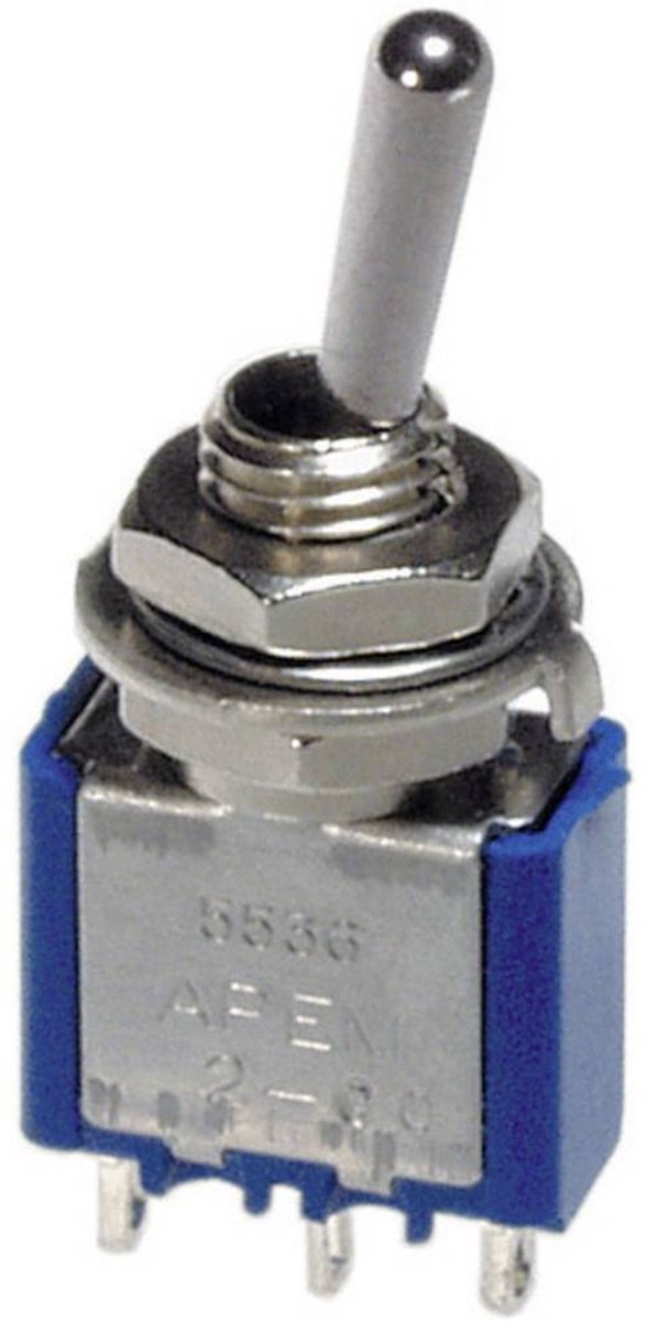 APEM 5246AB 5246AB Tuimelschakelaar 250 V/AC 3 A 2x aan/aan Continu 1 stuk(s)