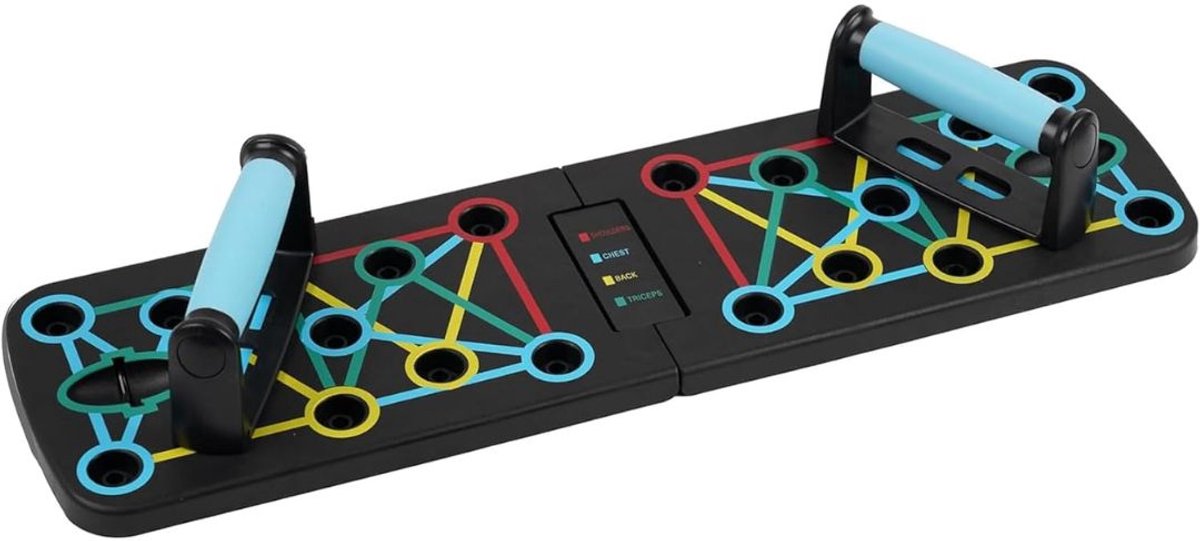DnA® Push up Board - Parallettes - Push up Board - Zwart - 64cm x 18cm x 2cm