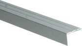 Hoeklijnprofiel zelfkl. 17 mm zilver geborsteld