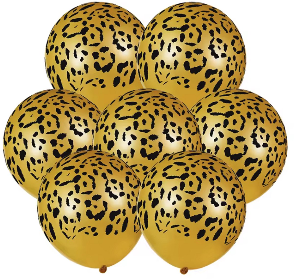 Ballonnen - Ballon - Leopard ballonnen - 10stuks - Partyballon - Feestdecoratie - 10 ballonnen - Jungle thema - Geel
