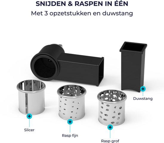 Fentic Groentesnijder - Geschikt voor Fentic SM-1604NM keukenmachine (7L) van Merkloos — afbeelding 3