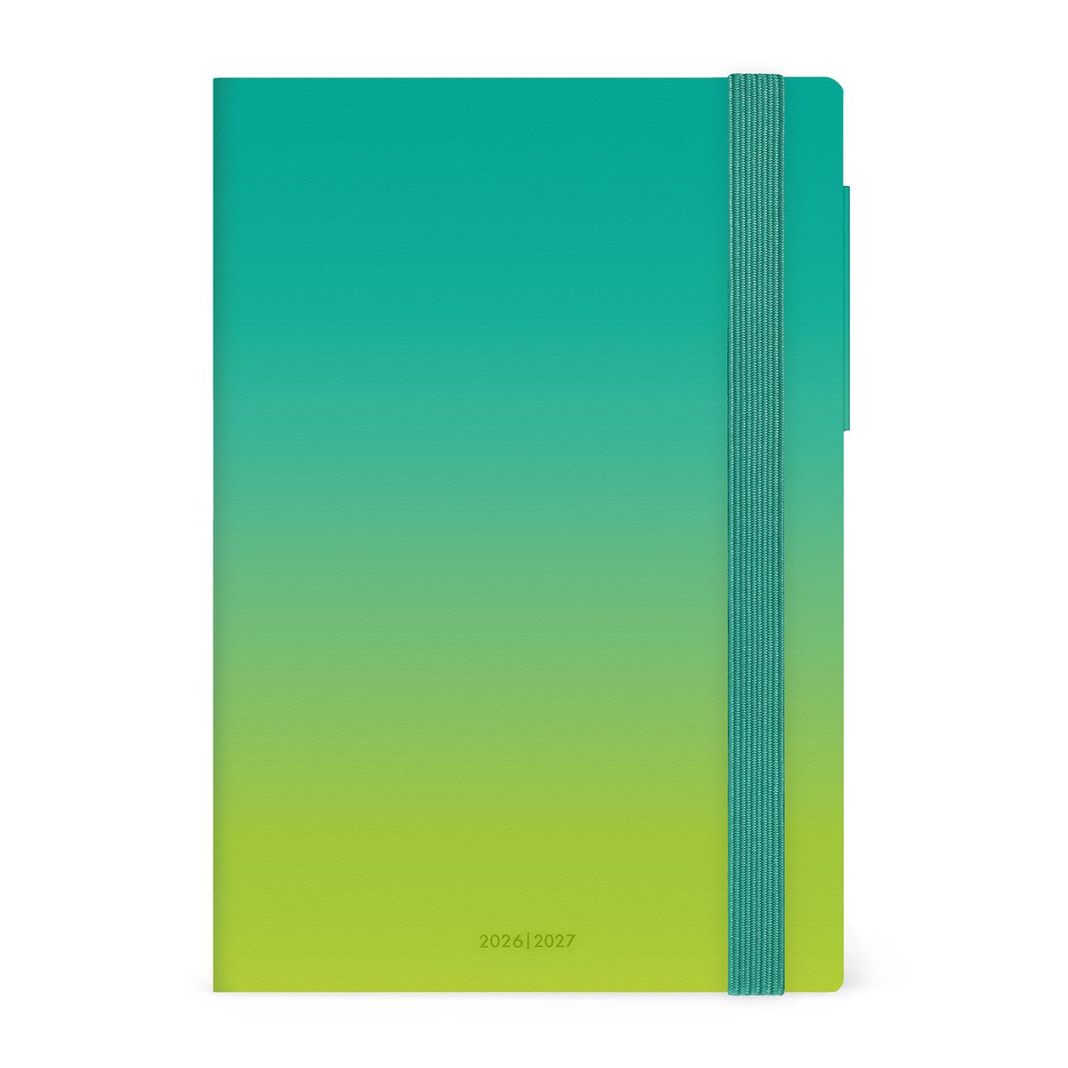 LEGAMI AGENDA 2026-2027 - 16mnd - DAG OP 1 PAGINA - VEGAN OMSLAG - SHADES OF GREEN