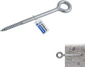 GeZu Impex Oogschroeven 160 mm Verzinkt Ringschroef & Schroefoog Lang voor Bevestiging en Ophanging