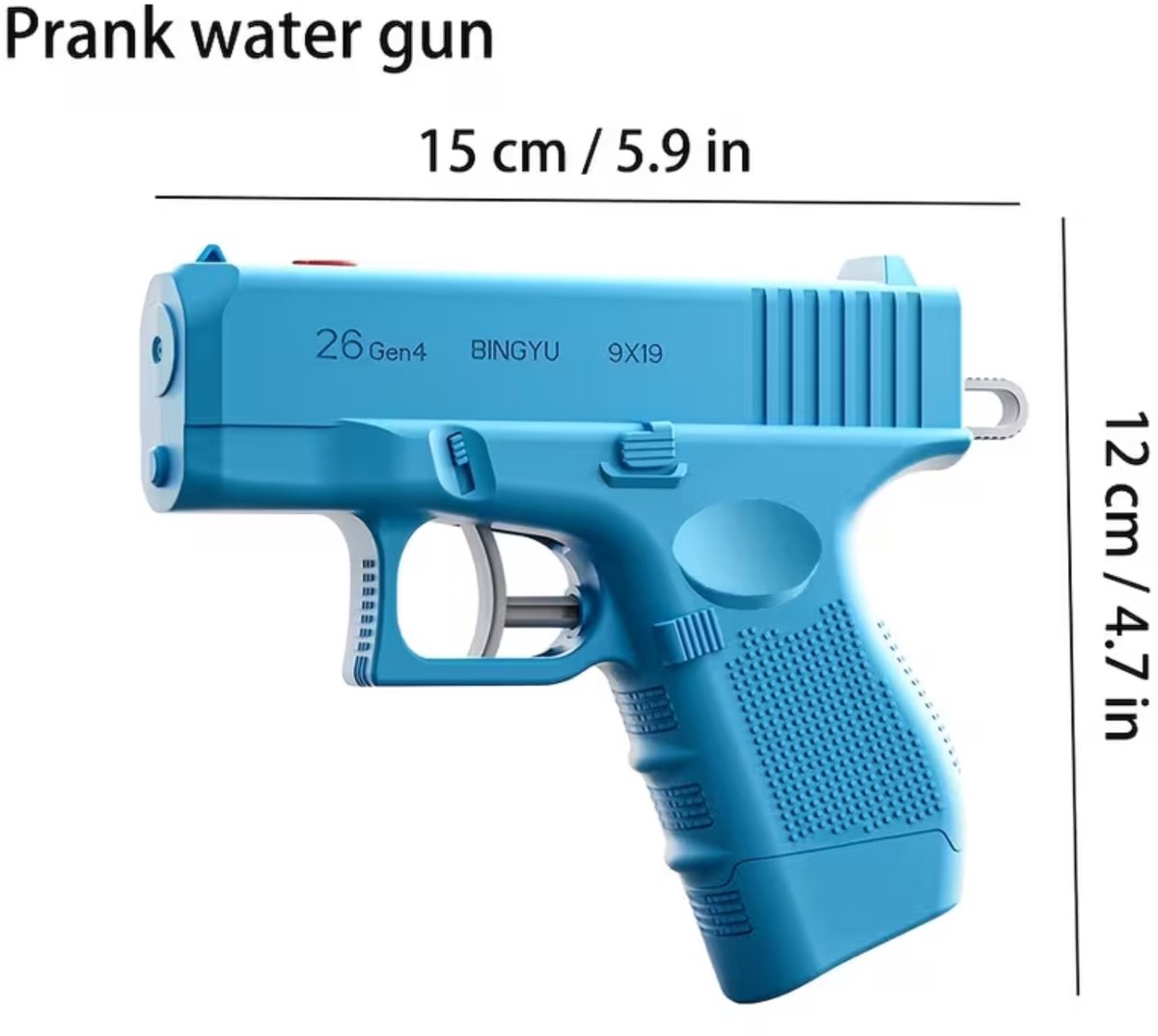 Prank Gun Waterpistool – Dubbelzijdige Grap Water Gun met Omgekeerde Spray & Verborgen Trekker – Zomer Speelgoed voor Kinderen en Volwassenen – Zwembad & Strand – Oranje — afbeelding 4