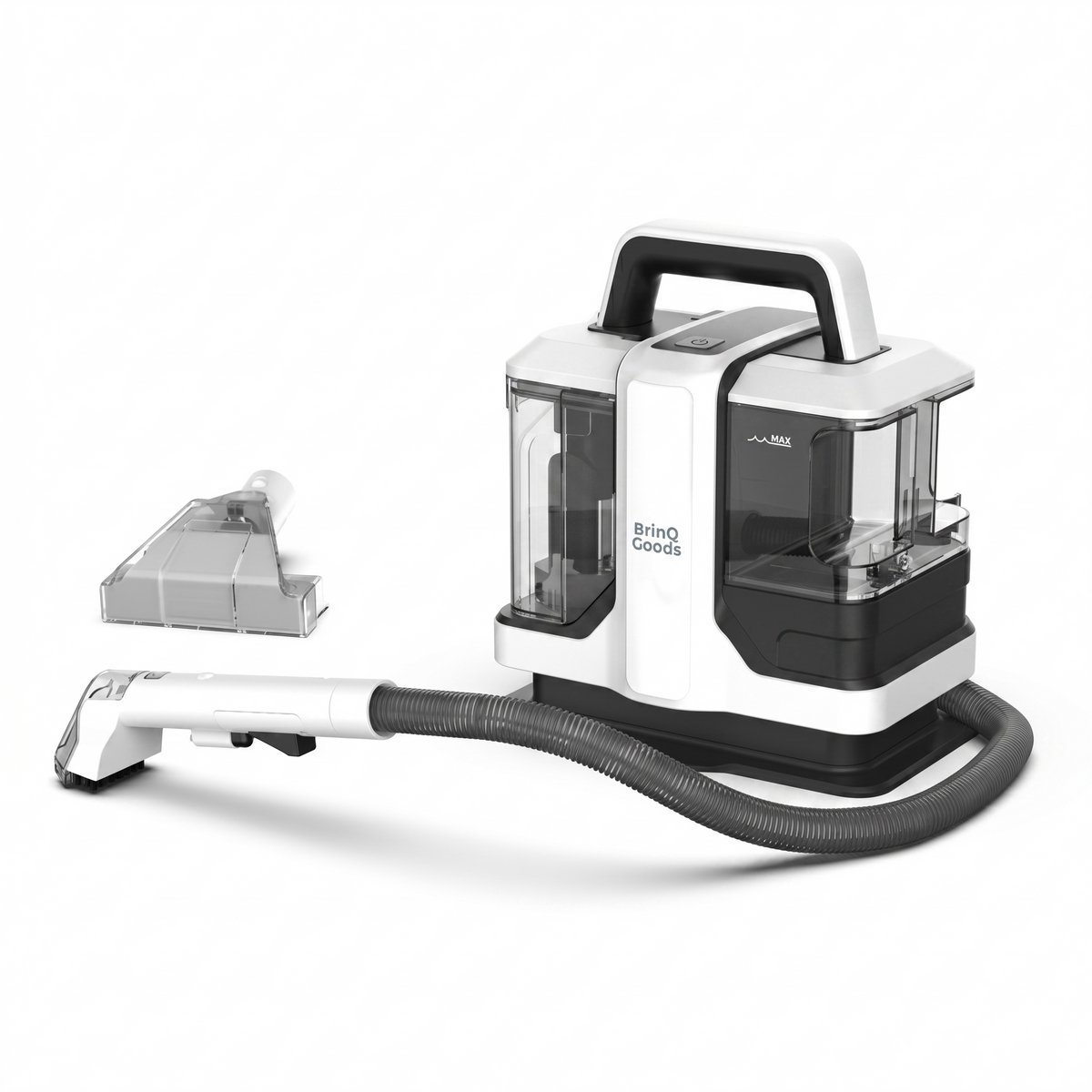 BrinQ Goods Vlekkenreiniger - Tapijtreiniger & Bankreiniger - Meubel-, Matras- en Zetelreiniger - Reinigingsmachine voor Bank, Auto & Tapijt - Krachtig & Draagbaar - 2 Watertanks