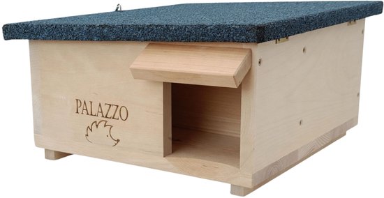 Dokkodo - Egelhuis Palazzo L - Egelvoederhuis - Egelhotel - Houten Egelhuis Waterdicht met Verbeterde Ventilatie - Egelhuisjes