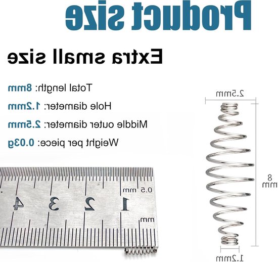 8mm Vissen Haken Set van 100 Stuks - Rvs Voederhaken met Effectieve Vluchtvermindering voor Vissen, Aas en Vissaccessoires — afbeelding 5
