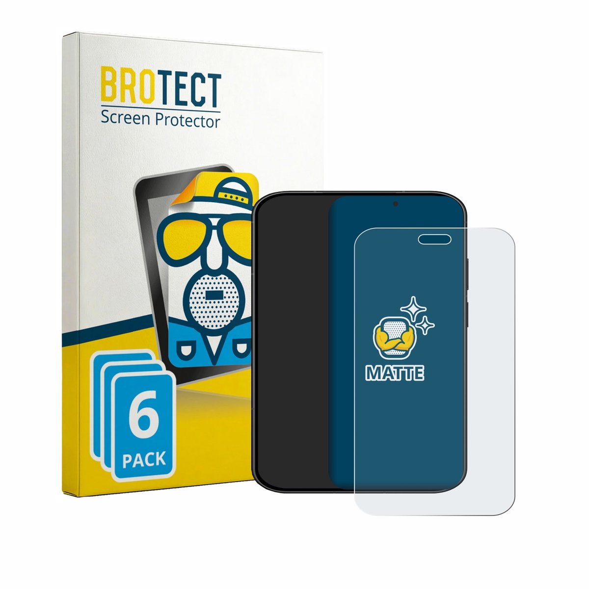 BROTECT - Screenprotector voor Huawei Pura 90 - Folie Beschermfolie matte 6 Stuks