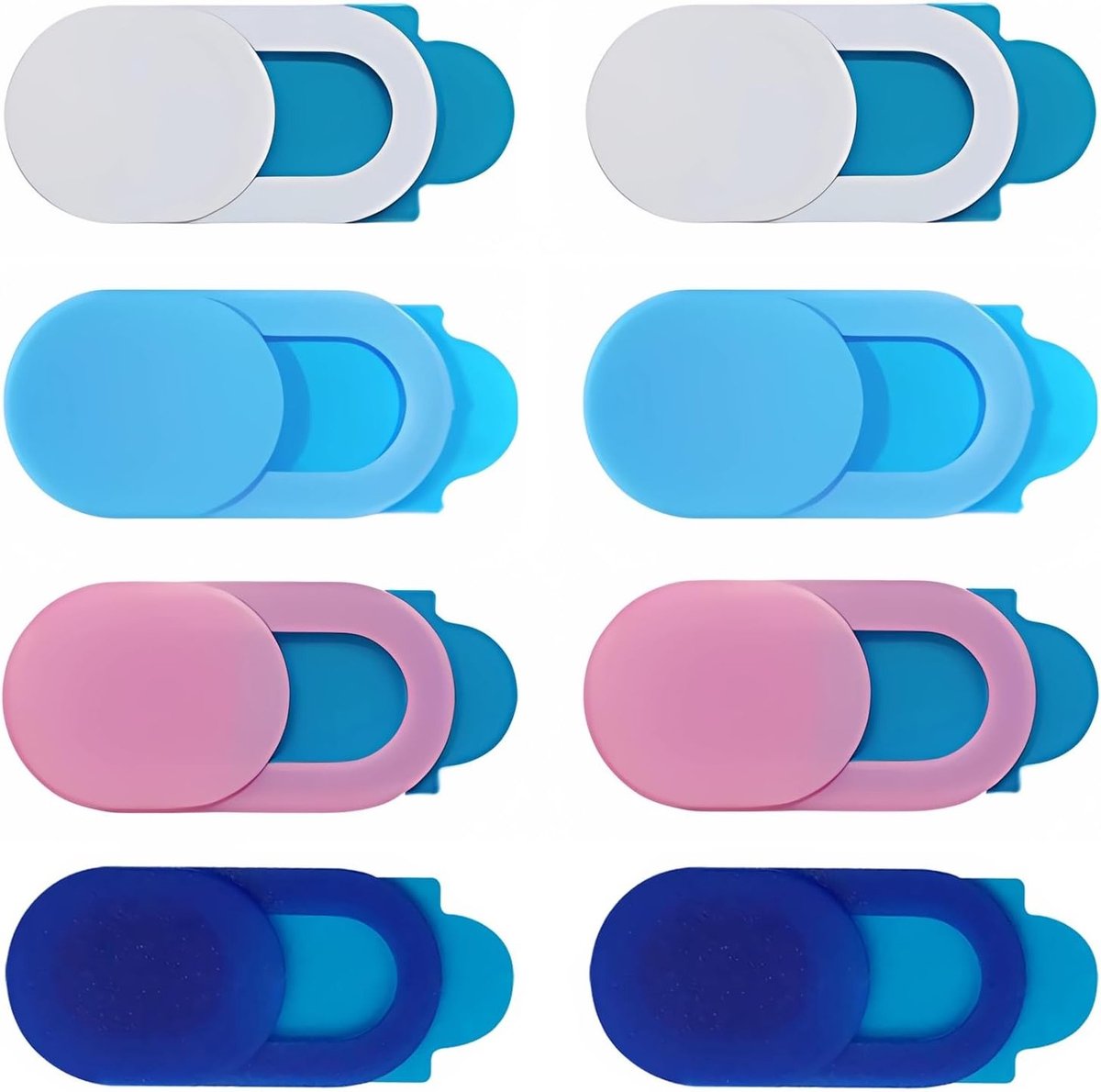 Dunne Webcam Cover Set van 8 Stuks voor Laptop, PC, Tablet en Smartphones - Privacy Bescherming en Veiligheid