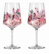 Ritzenhoff Cocktailglazen - Exotisch Vogel Design - 2 Stuks - Kristalglas - 544 ml - Voor Gin-Tonic, Aperol Spritz, Wijn en Meer - Geschikt voor de Vaatwasser