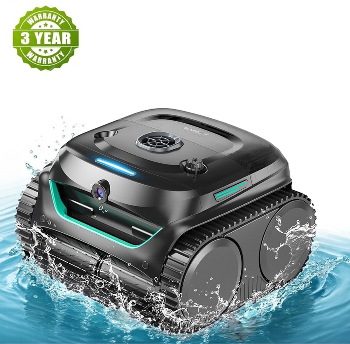 WYBOT C2 Vision Zwembadrobot Robot Zwembad Automatische Reiniger, 8 Modi, Navigatie, App-besturing, Tot 150 m²