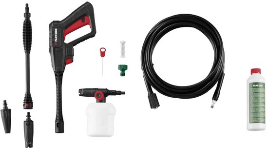 PARKSIDE® Hogedrukreiniger 150 bar - Vermogen: 2.000 W - Leveringspercentage: max. 420 l/u - Bewegingsvrijheid dankzij vier dubbele wielen - anti twist hogedrukslang met snelaansluiting - Ideaal voor krachtige reiniging van Parkside — afbeelding 4