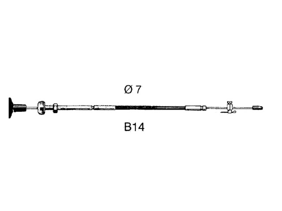 Ultraflex Stopkabel B14 3.4 mtr