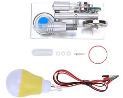Allecto 5V Stirling Motor - Educatieve Wetenschapsset Roestvrij Staal