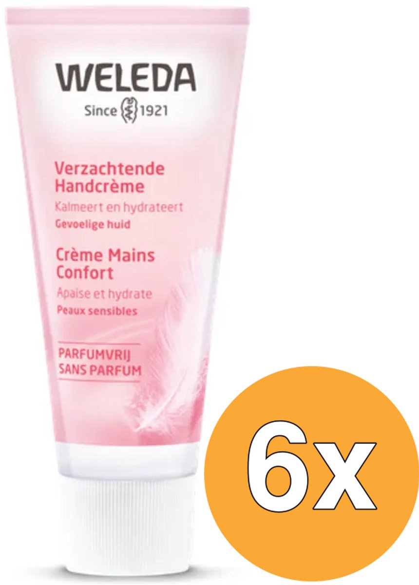 6x WELEDA Verzachtende Handcreme Parfumvrij (50 ml)