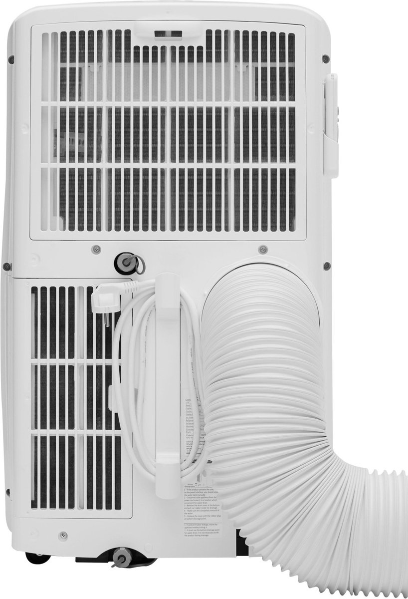 Mobiele Airconditioner Whirlpool 9000 BTU Stiltemodus 51 dB HEPA Filter Compact Design Grijs Wit - Afbeelding 4