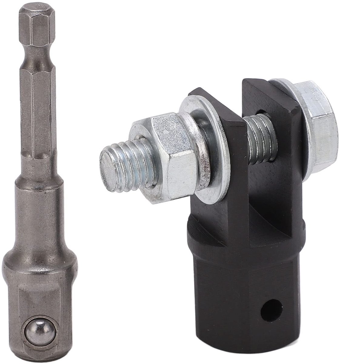 Allecto - Schaar Jack Adapter - Metalen Klopboormachine Accessoire - U-vormige Enkeloog - Jack Adapter - Geschikt voor Schaar Jack - Compact formaat