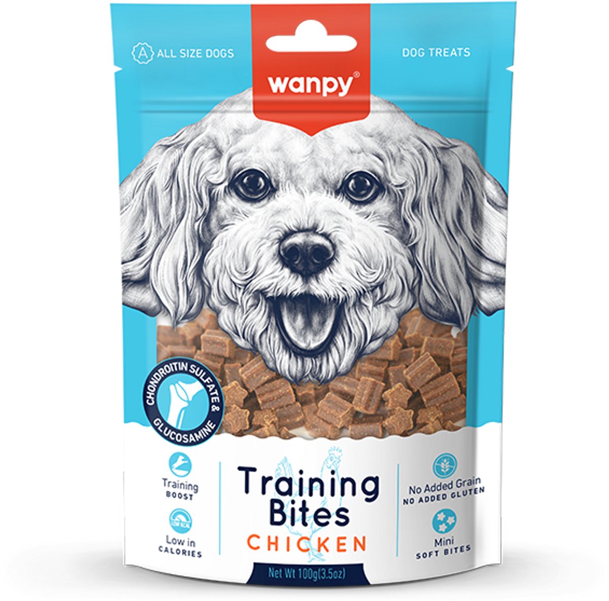 Wanpy - Training Bites - Kip - hondensnack